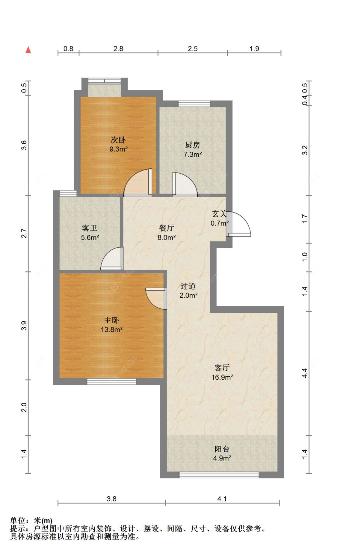 苏州新乘北苑在售二手房源户型图_小牛看房