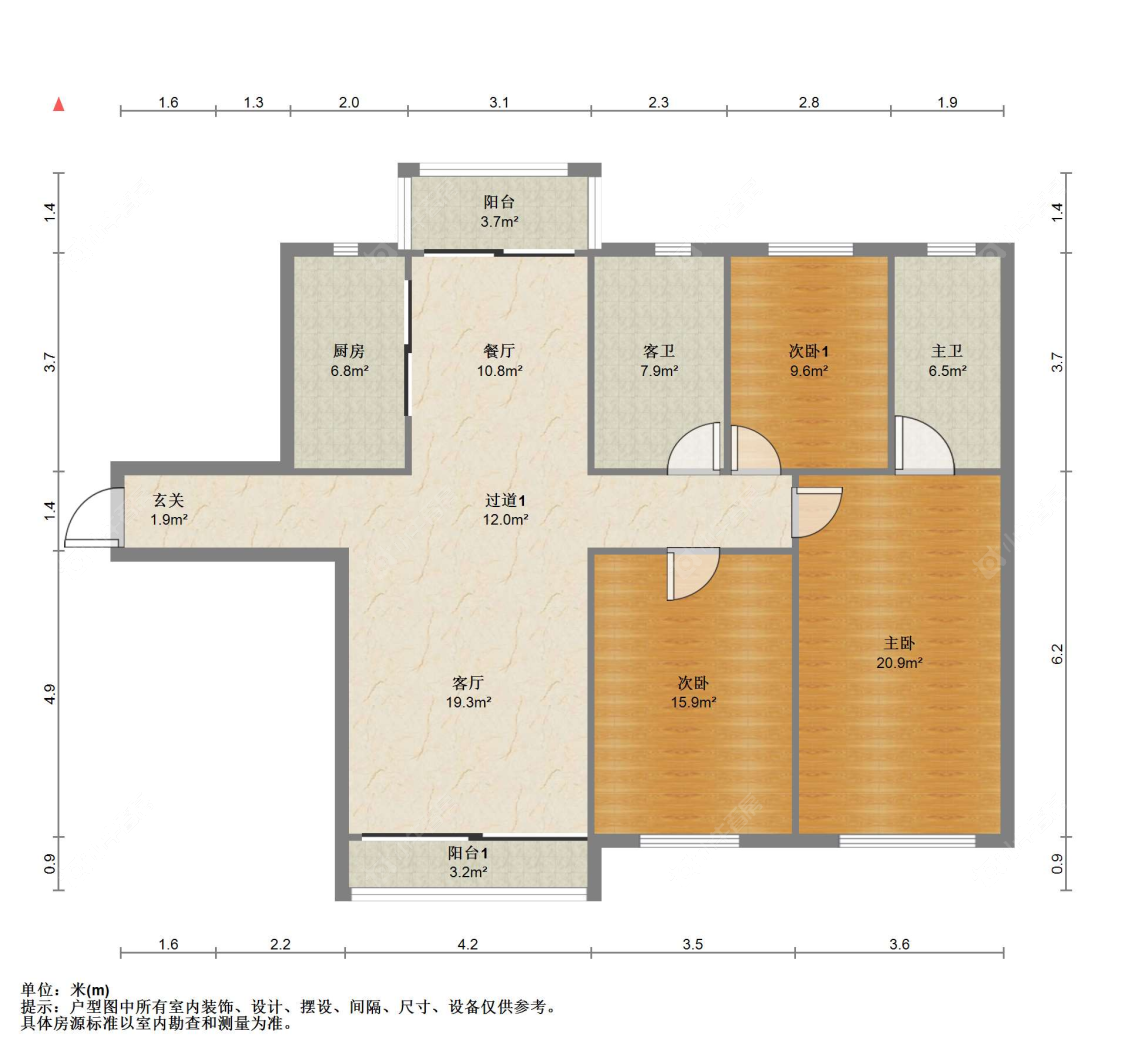 苏州君临新城在售二手房源户型图_小牛看房