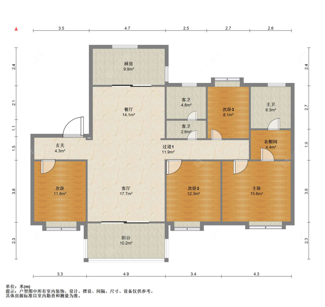 苏州碧桂园翡翠湾(一二期)在售二手房源户型图_小牛看房