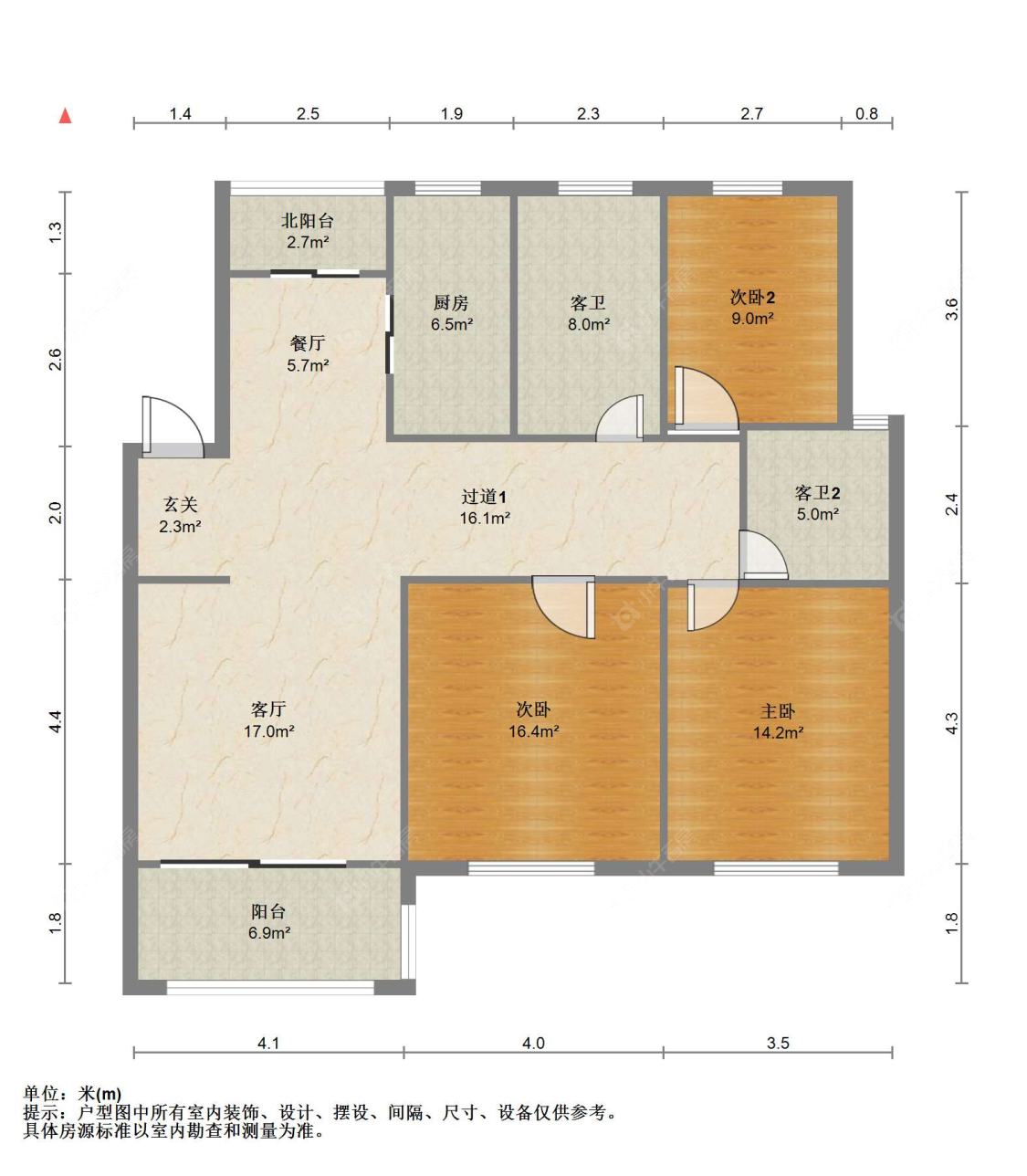 苏州农联花园在售二手房源户型图_小牛看房