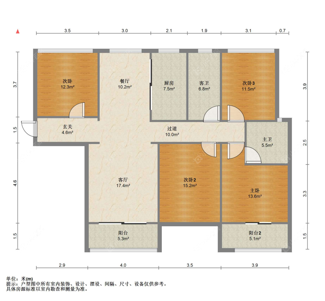 苏州金新城首府在售二手房源户型图_小牛看房