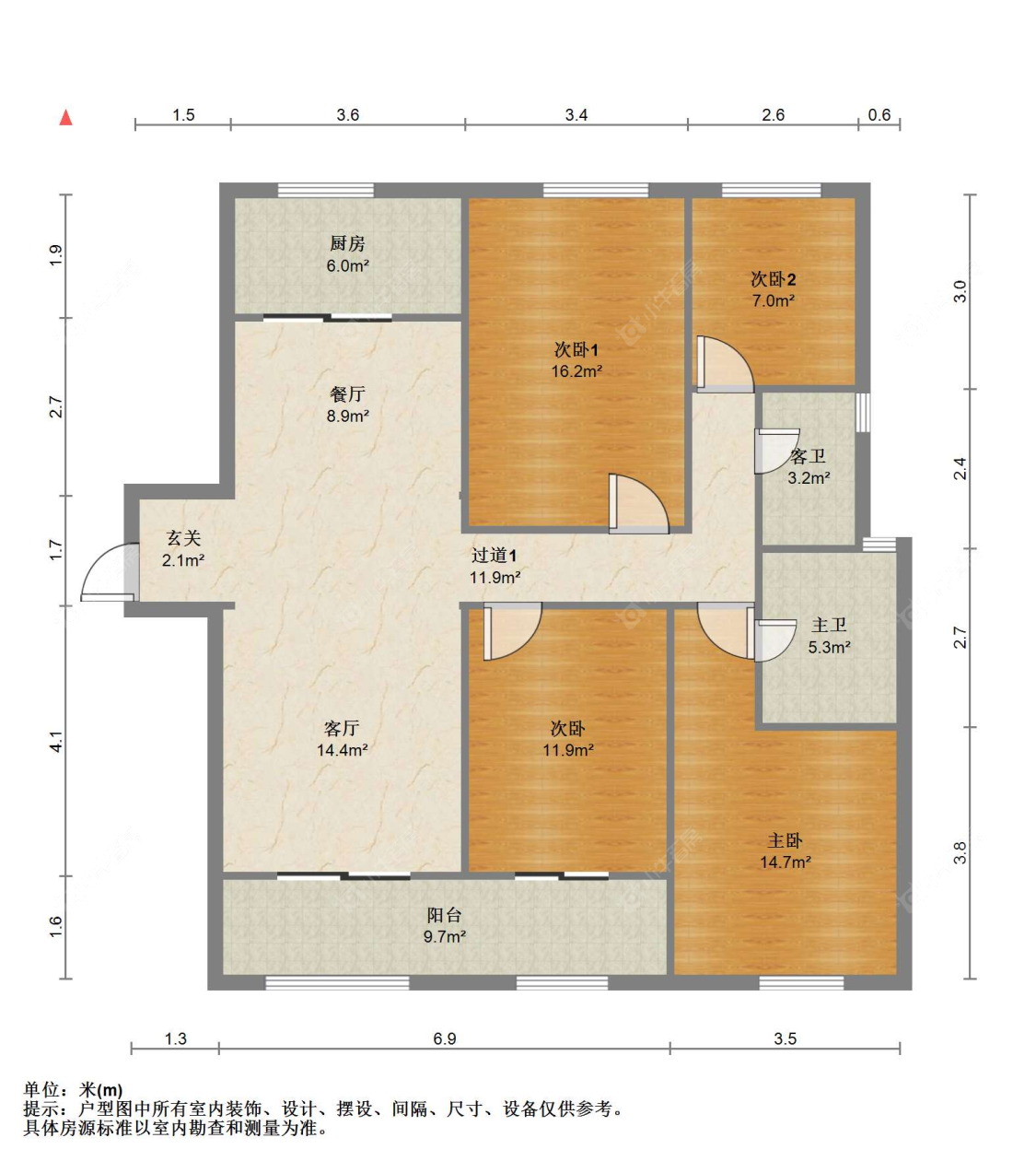 苏州朗诗国泰城在售二手房源户型图_小牛看房