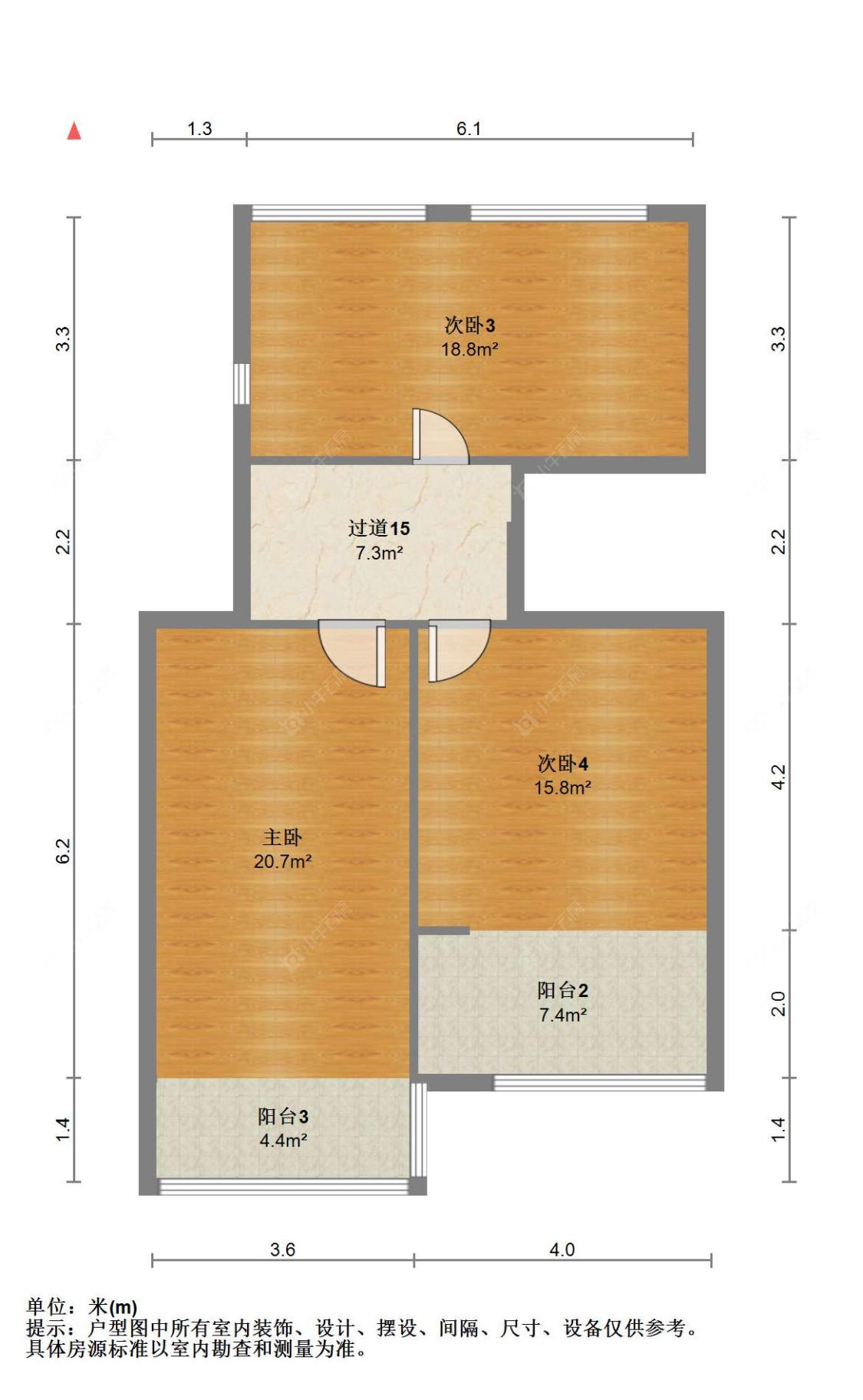 苏州江城源著花苑在售二手房源户型图_小牛看房
