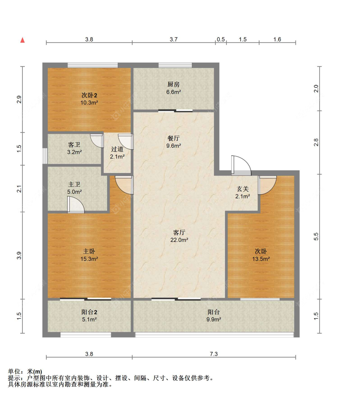 苏州中南樾府在售二手房源户型图_小牛看房