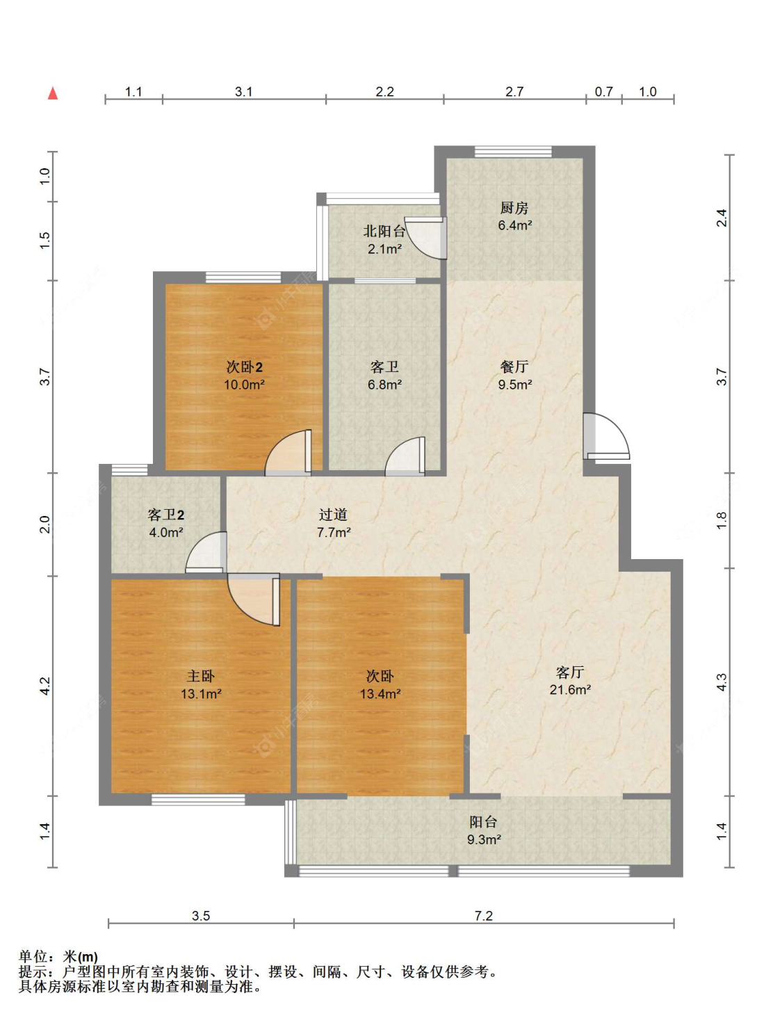 苏州锦绣花苑(东区)在售二手房源户型图_小牛看房