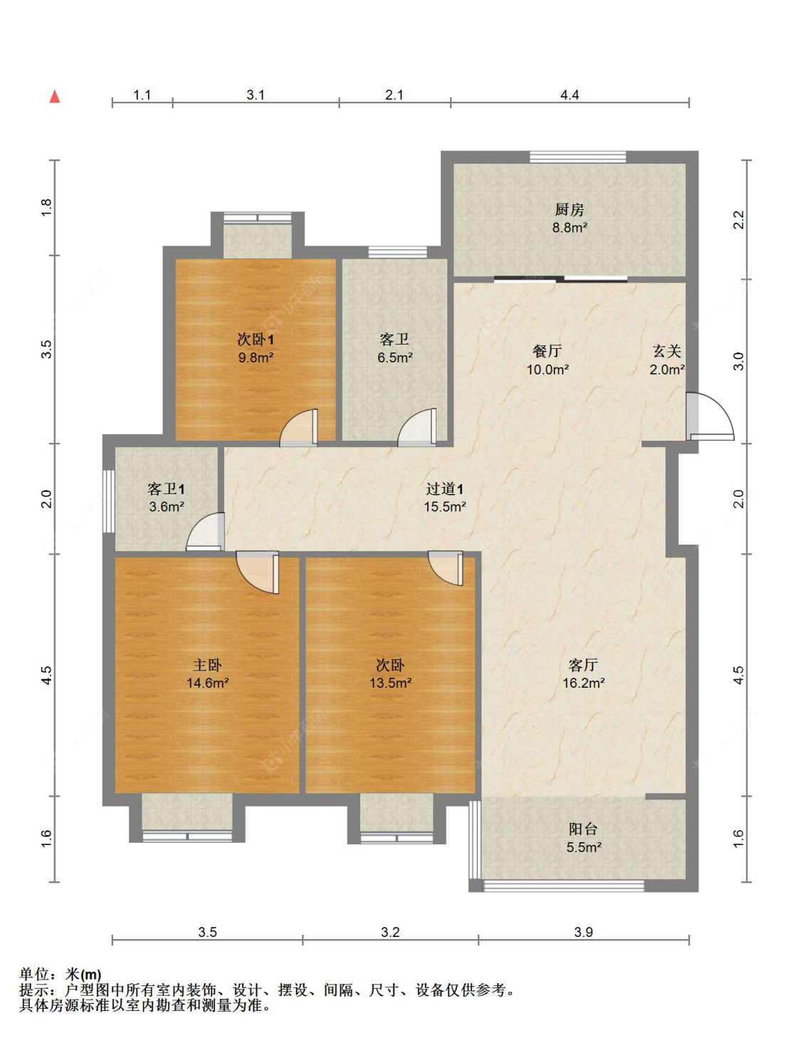 苏州丽新花苑在售二手房源户型图_小牛看房