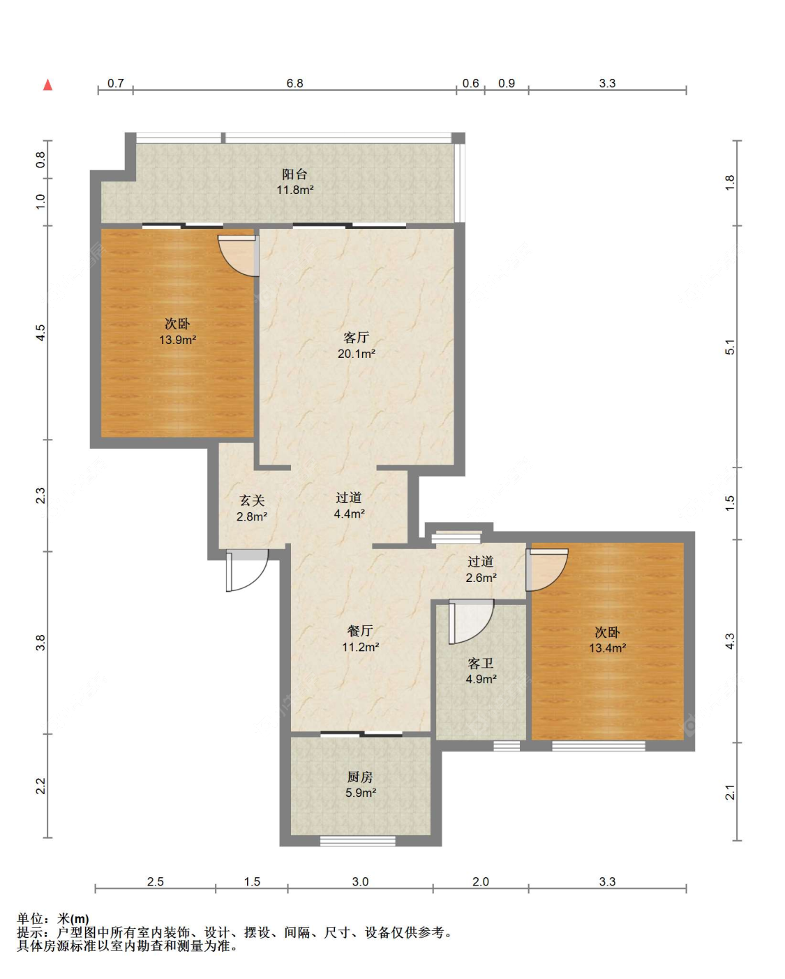 苏州世茂九溪墅(住宅)在售二手房源户型图_小牛看房