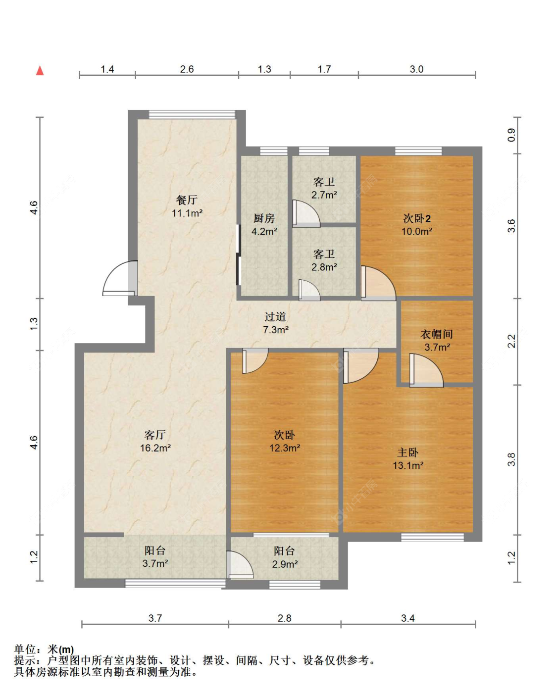 苏州阳光里程在售二手房源户型图_小牛看房