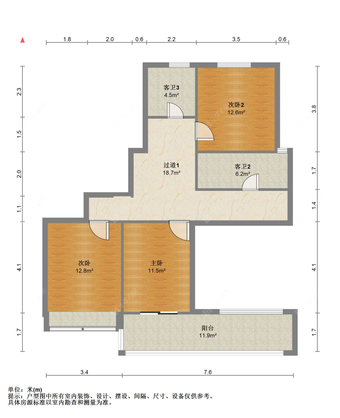 苏州中南樾府在售二手房源户型图_小牛看房