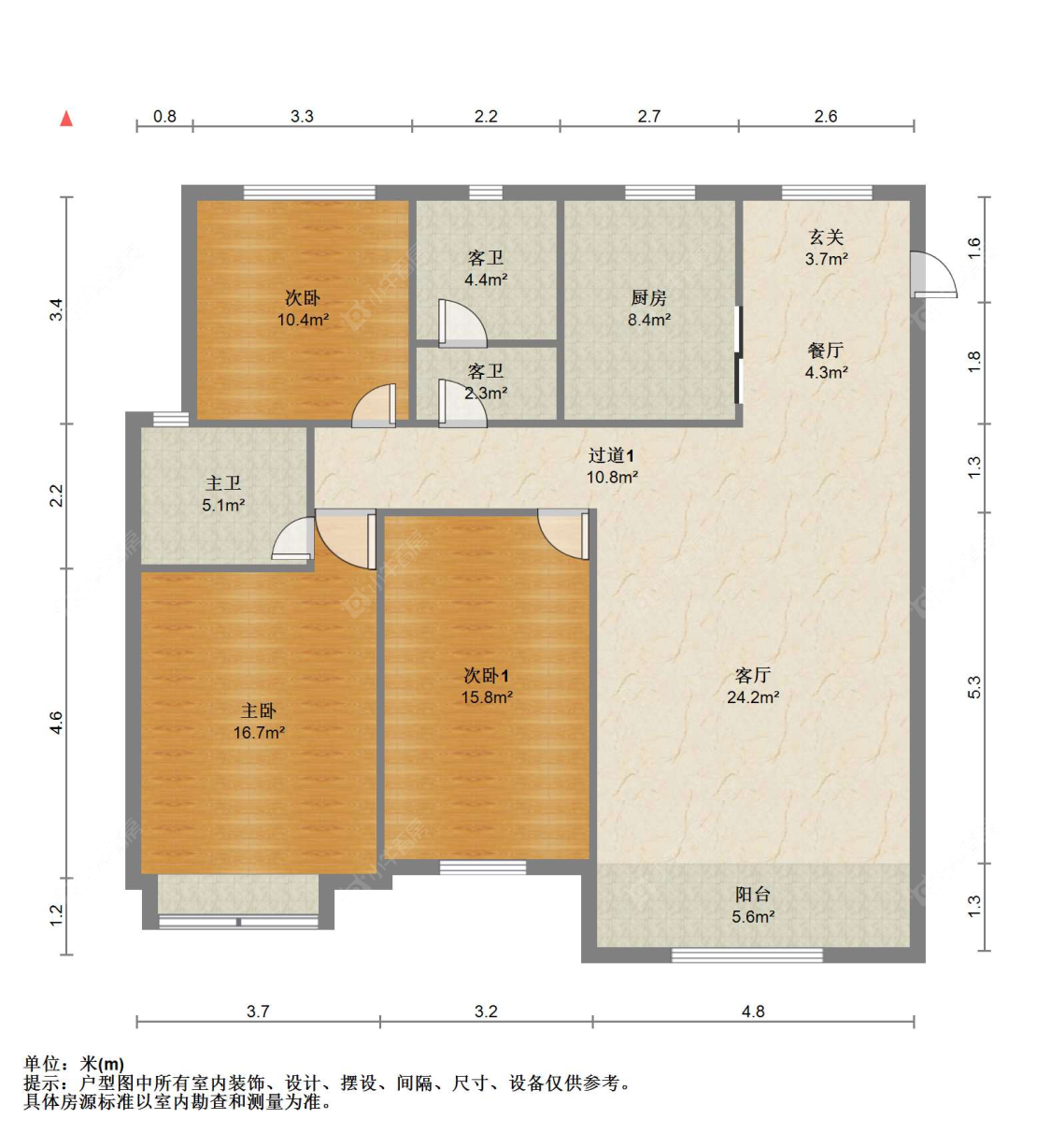 苏州金科廊桥雅苑在售二手房源户型图_小牛看房