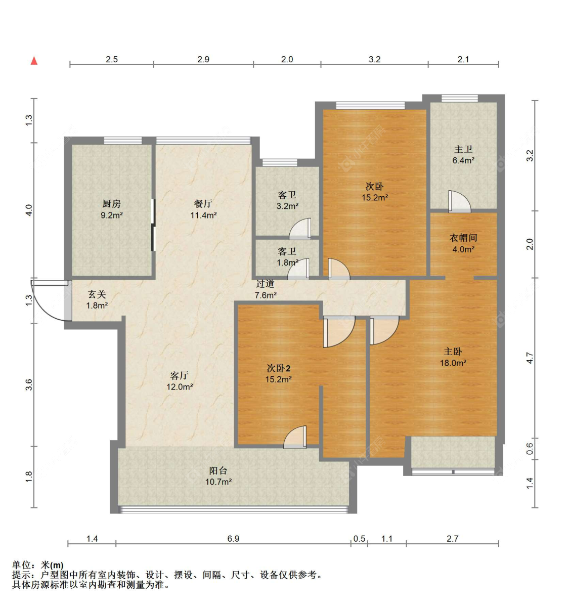 苏州吾悦华府在售二手房源户型图_小牛看房
