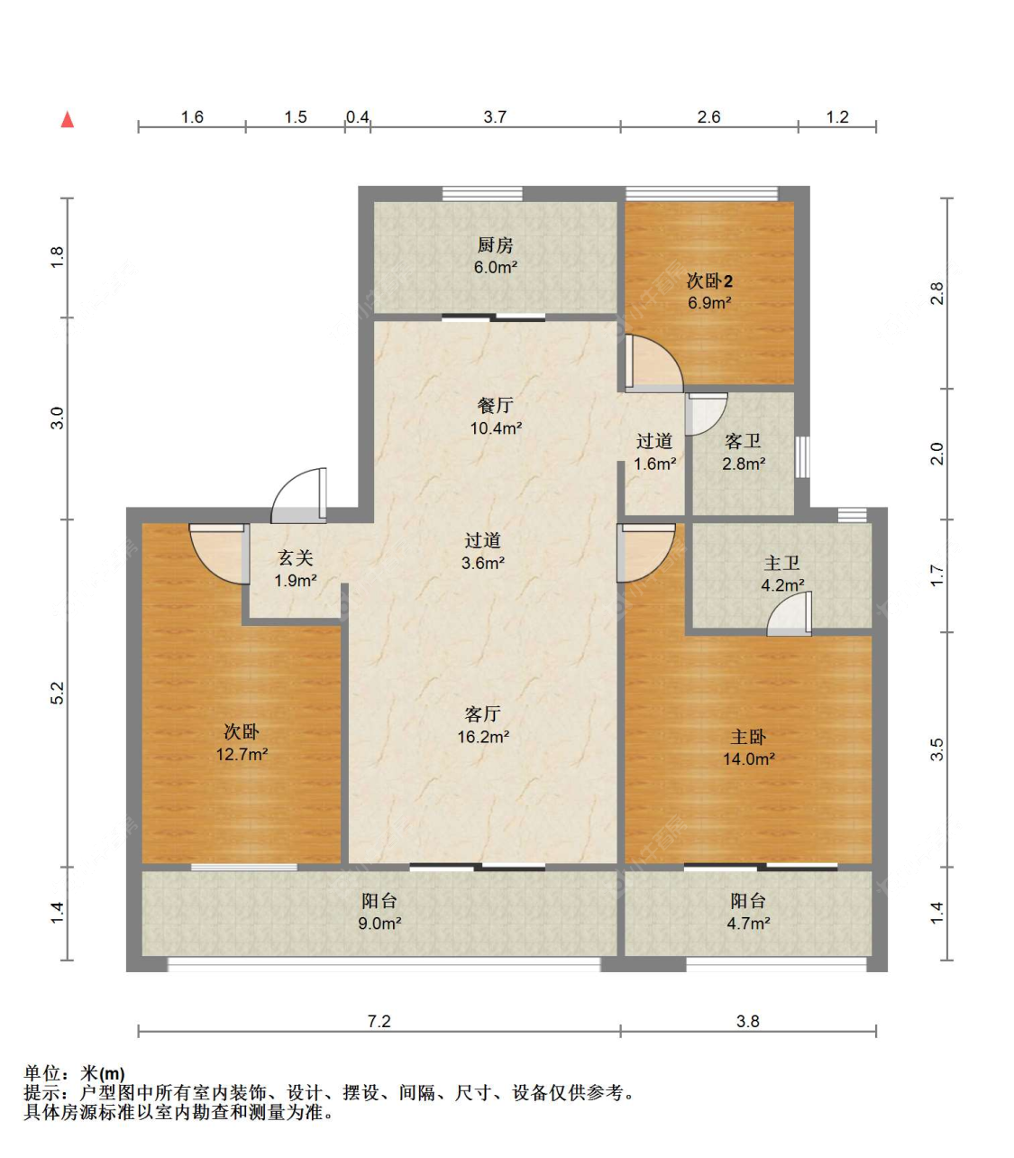 苏州中南樾府在售二手房源户型图_小牛看房