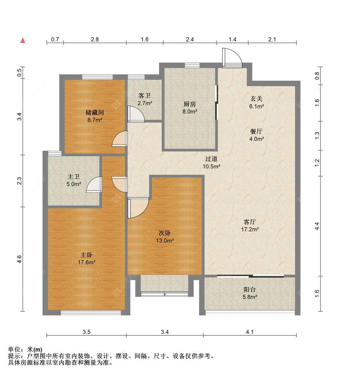 苏州阳光锦程东区在售二手房源户型图_小牛看房