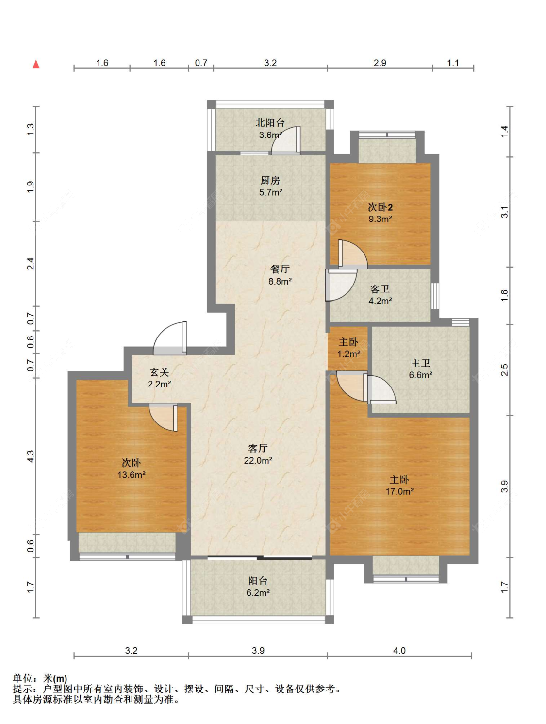 苏州中锐星奕湾在售二手房源户型图_小牛看房