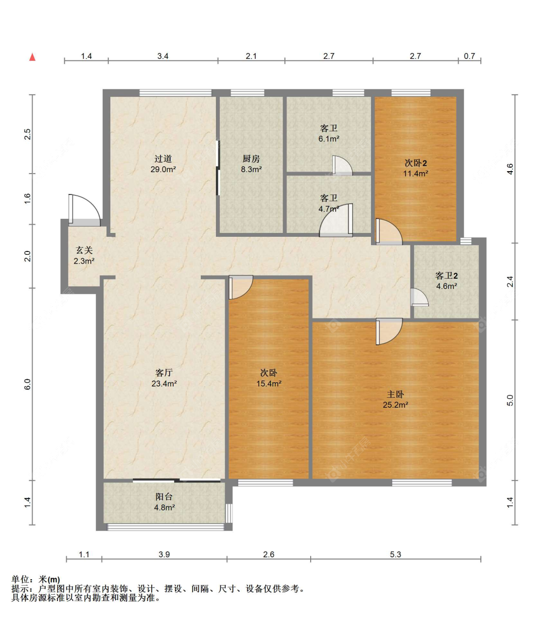 苏州农联花园在售二手房源户型图_小牛看房
