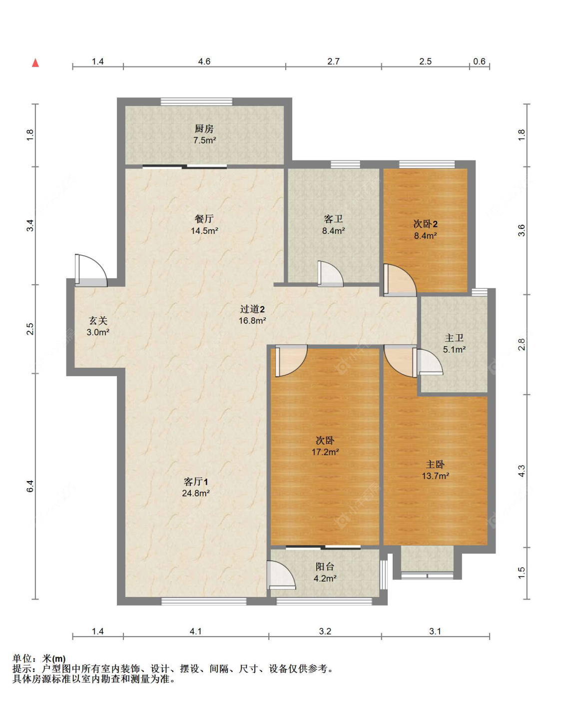 苏州景巷花苑在售二手房源户型图_小牛看房