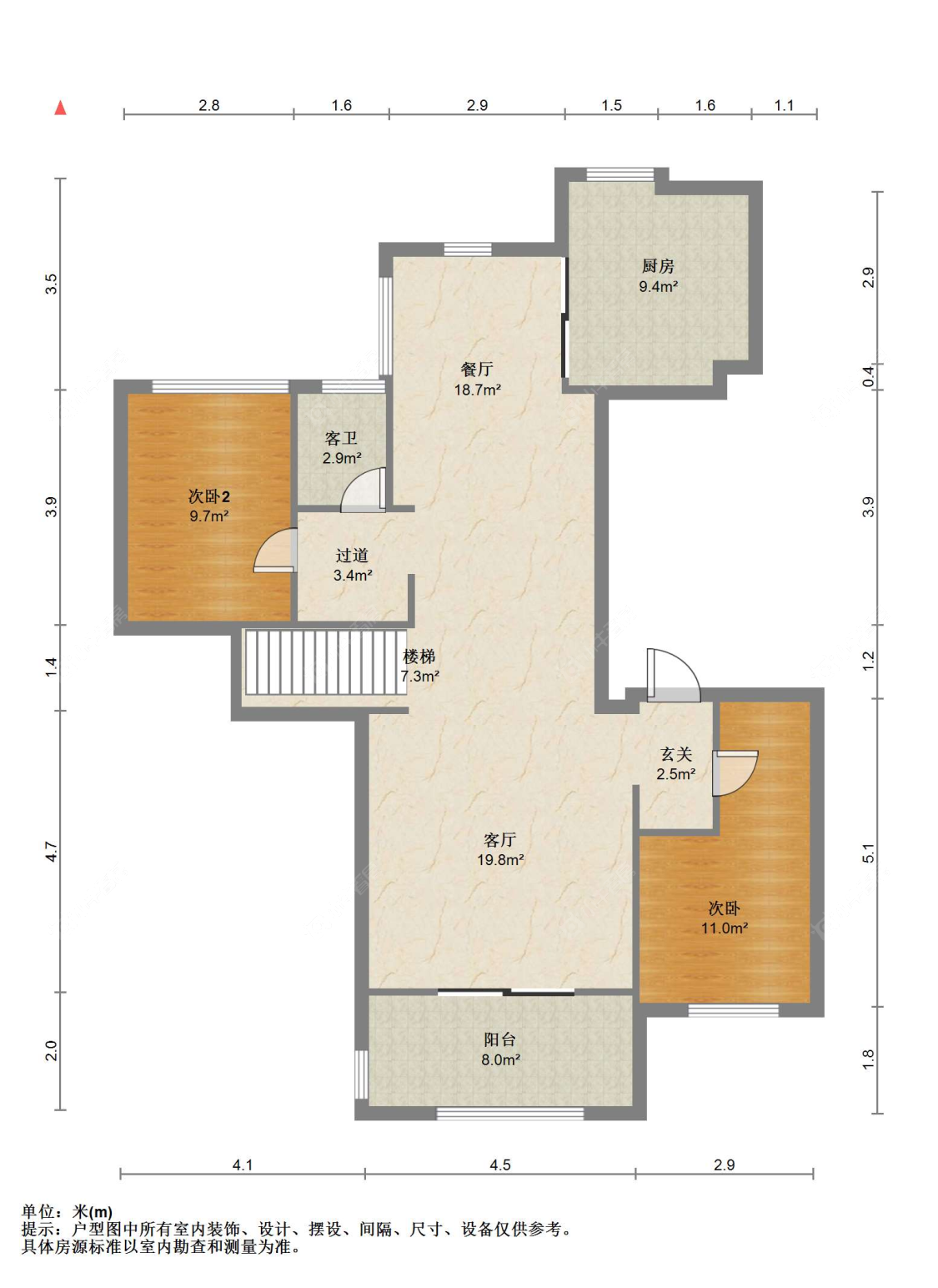 苏州世茂九溪墅(住宅)在售二手房源户型图_小牛看房
