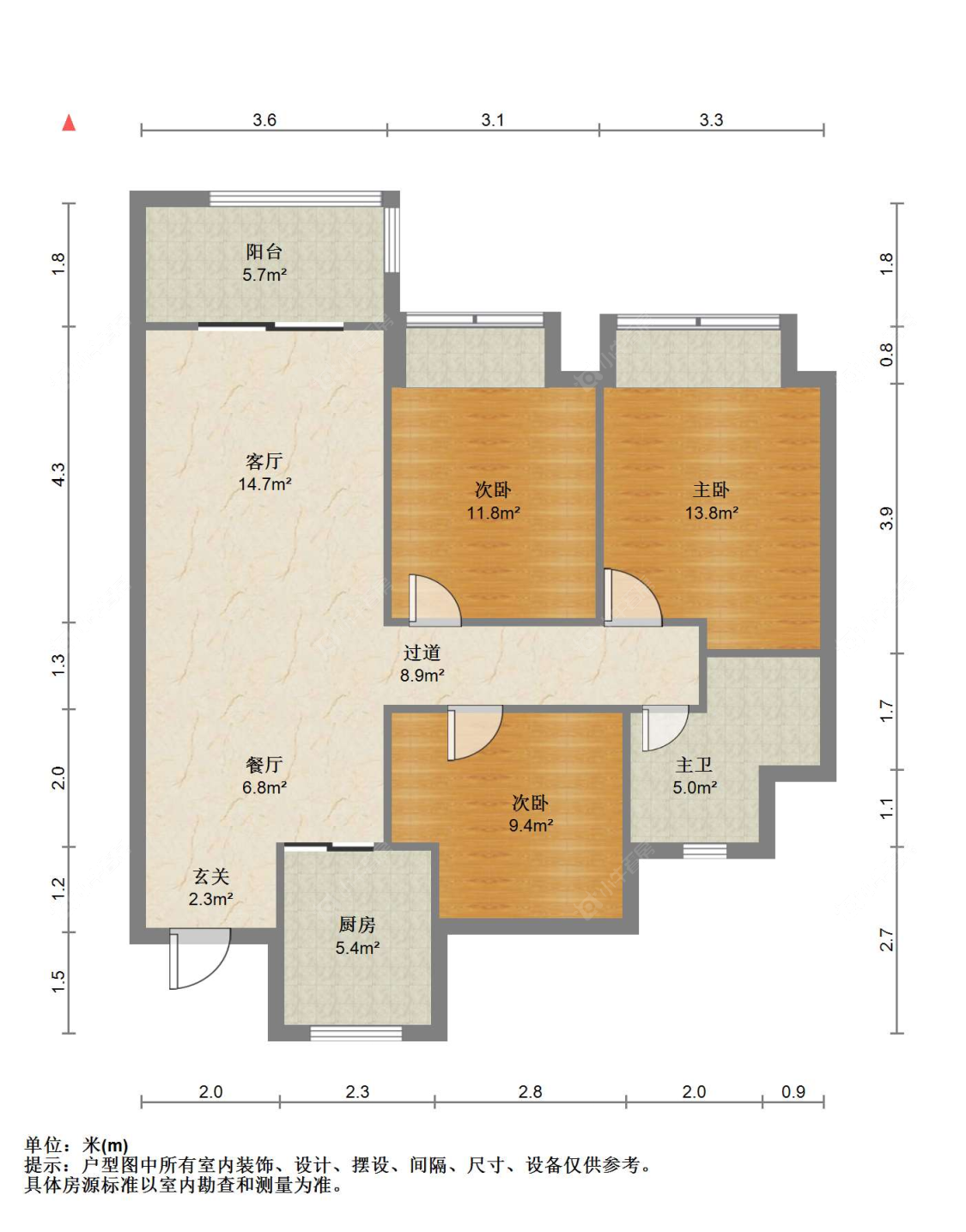 苏州建发泱誉在售二手房源户型图_小牛看房