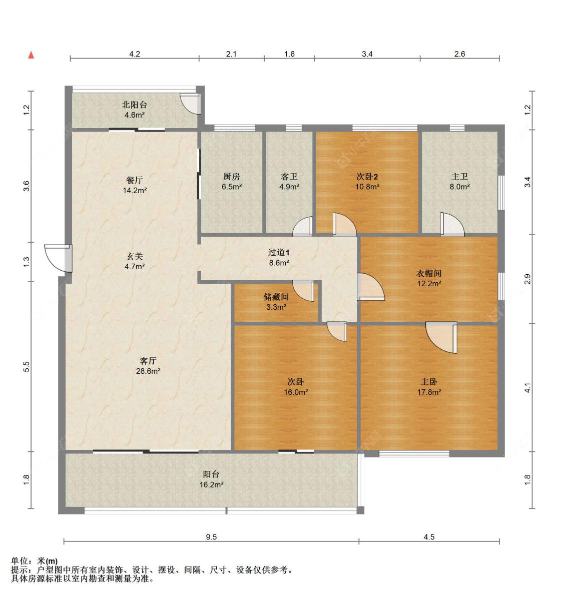 苏州世茂九溪墅(住宅)在售二手房源户型图_小牛看房