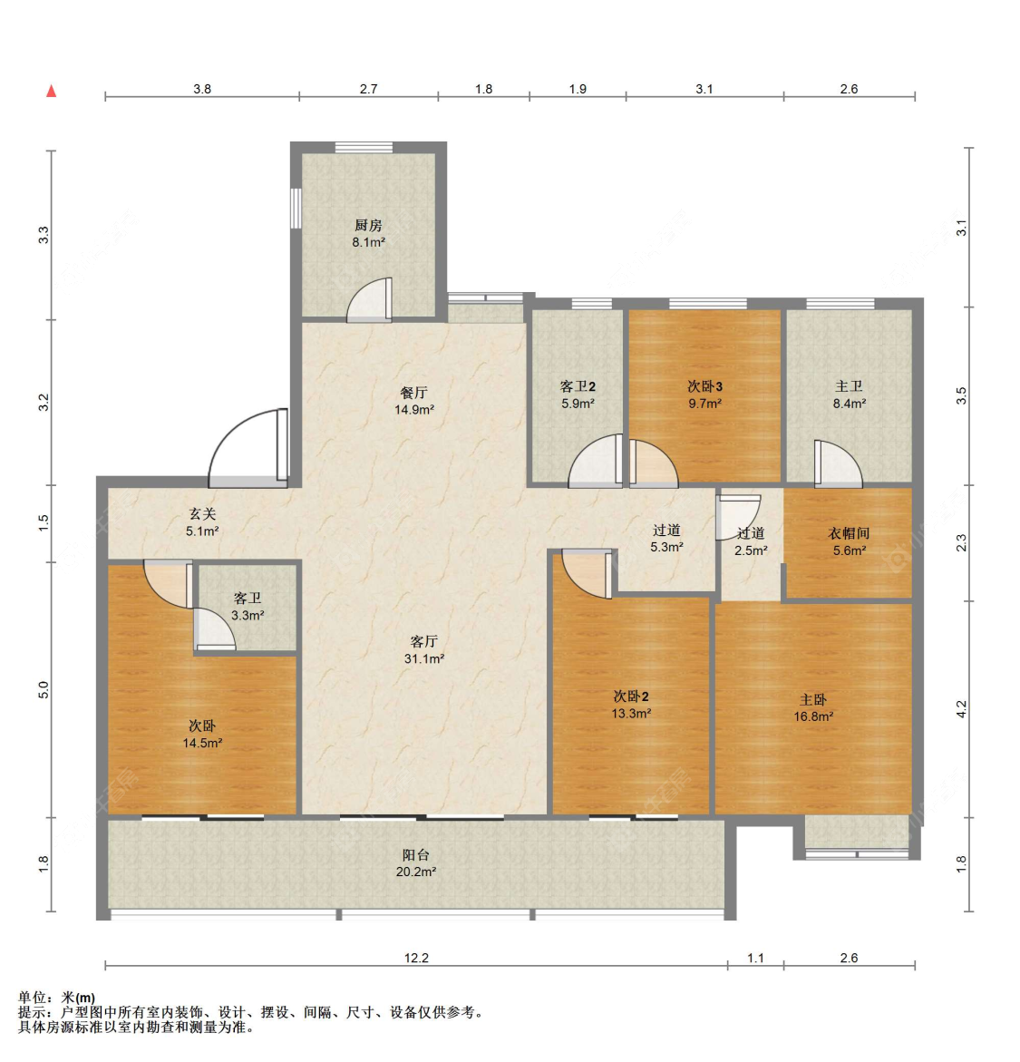 苏州世茂九溪墅(住宅)在售二手房源户型图_小牛看房