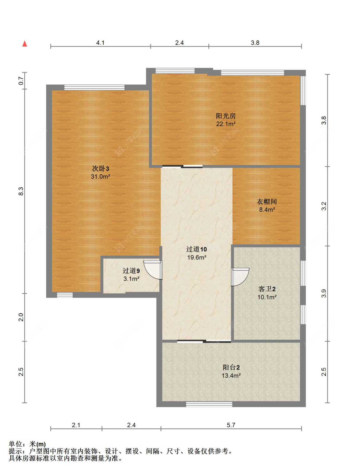 苏州荣盛锦苑在售二手房源户型图_小牛看房
