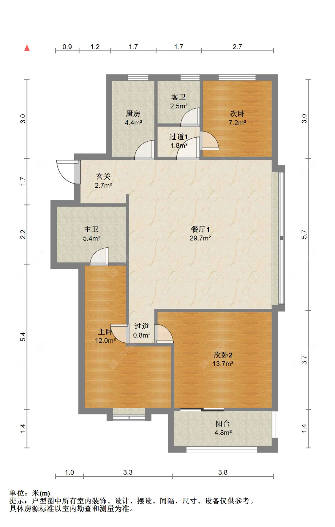 苏州万科公园大道在售二手房源户型图_小牛看房