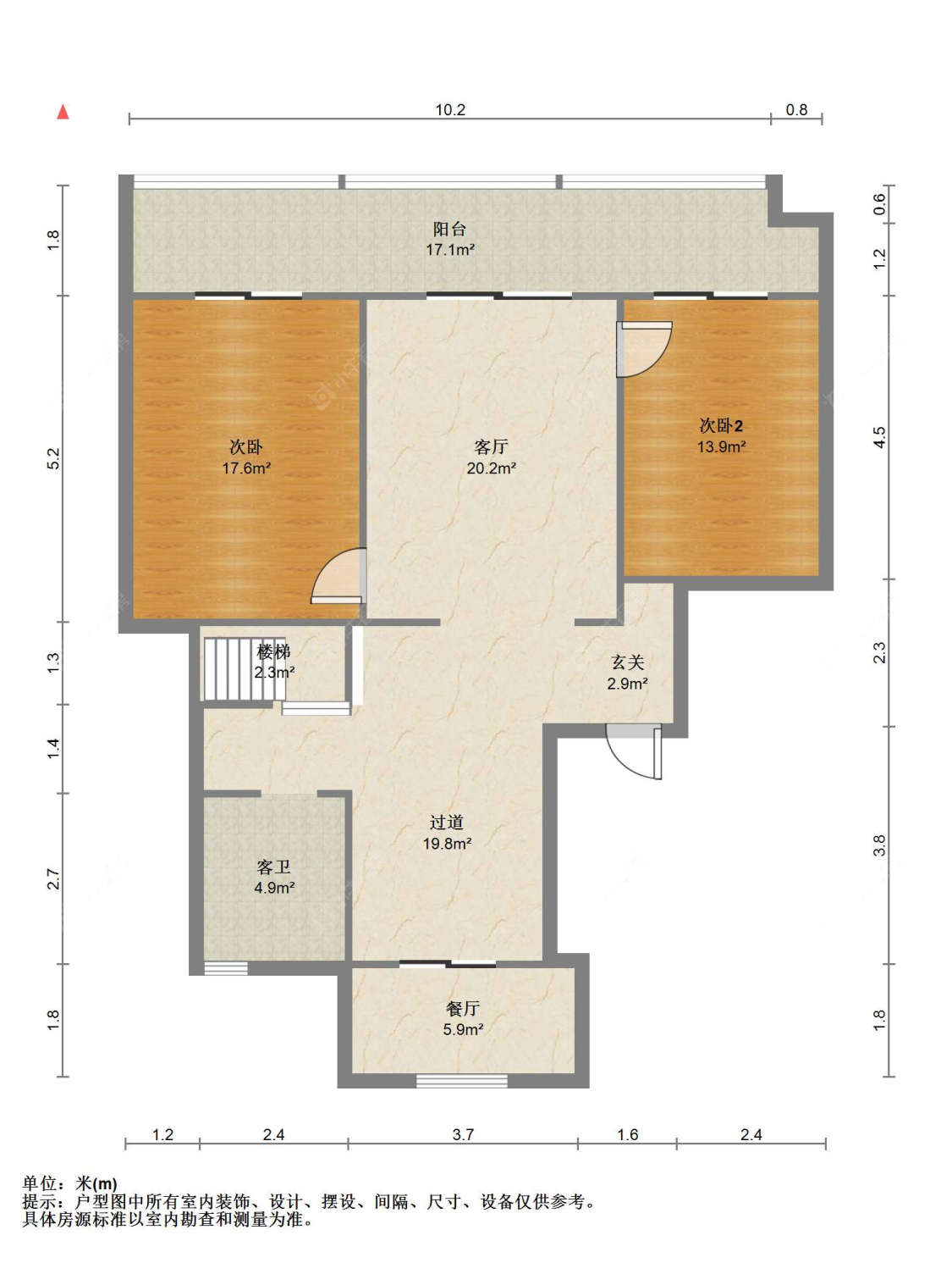 苏州湖滨国际景苑在售二手房源户型图_小牛看房