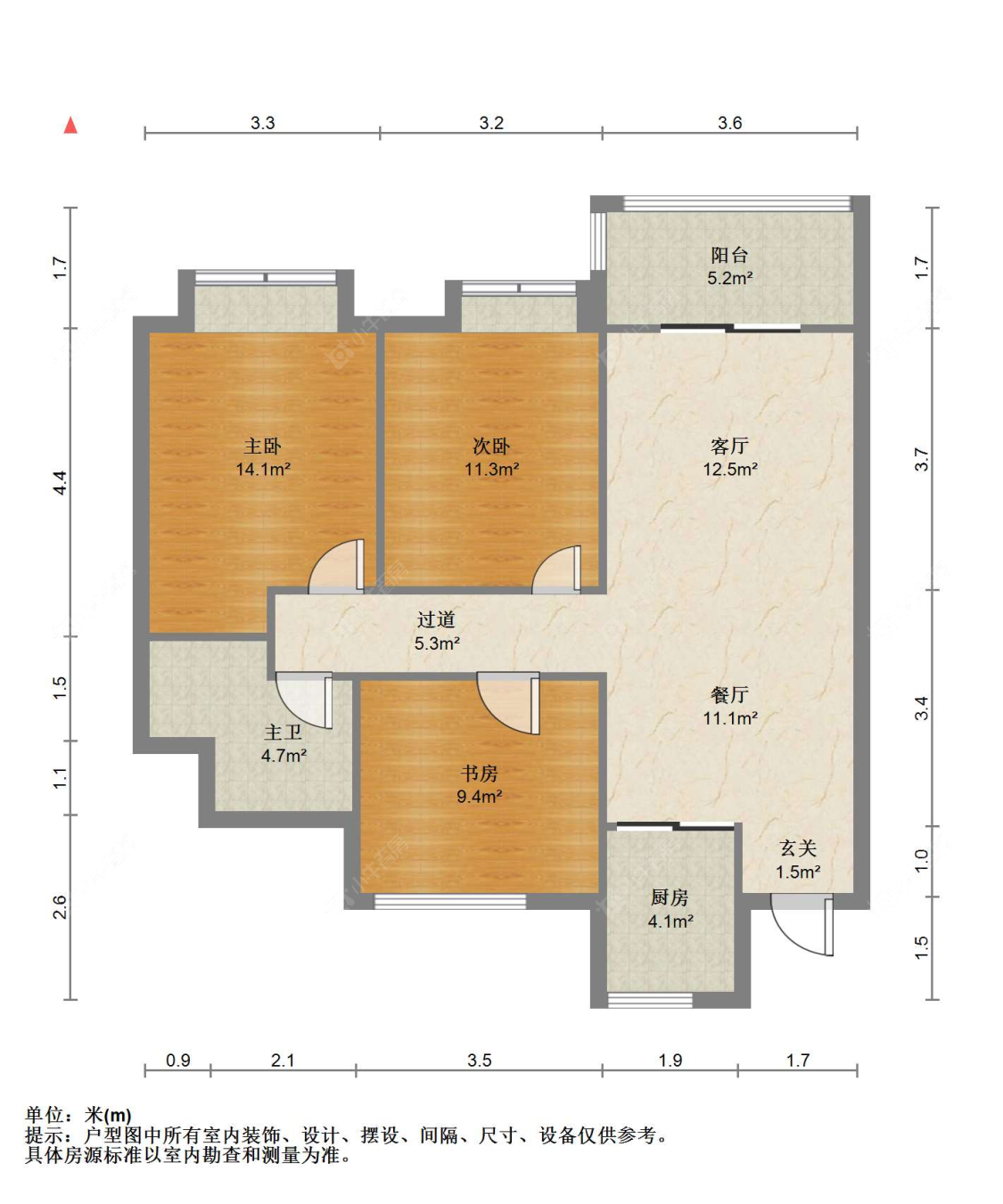 苏州建发泱誉在售二手房源户型图_小牛看房