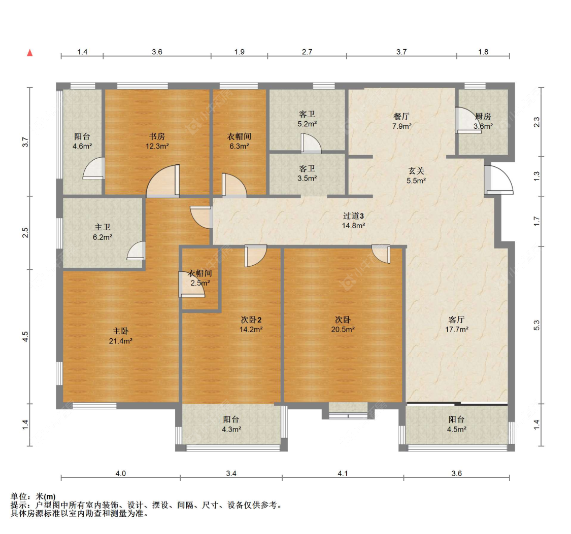 苏州清水湾(张家港)在售二手房源户型图_小牛看房