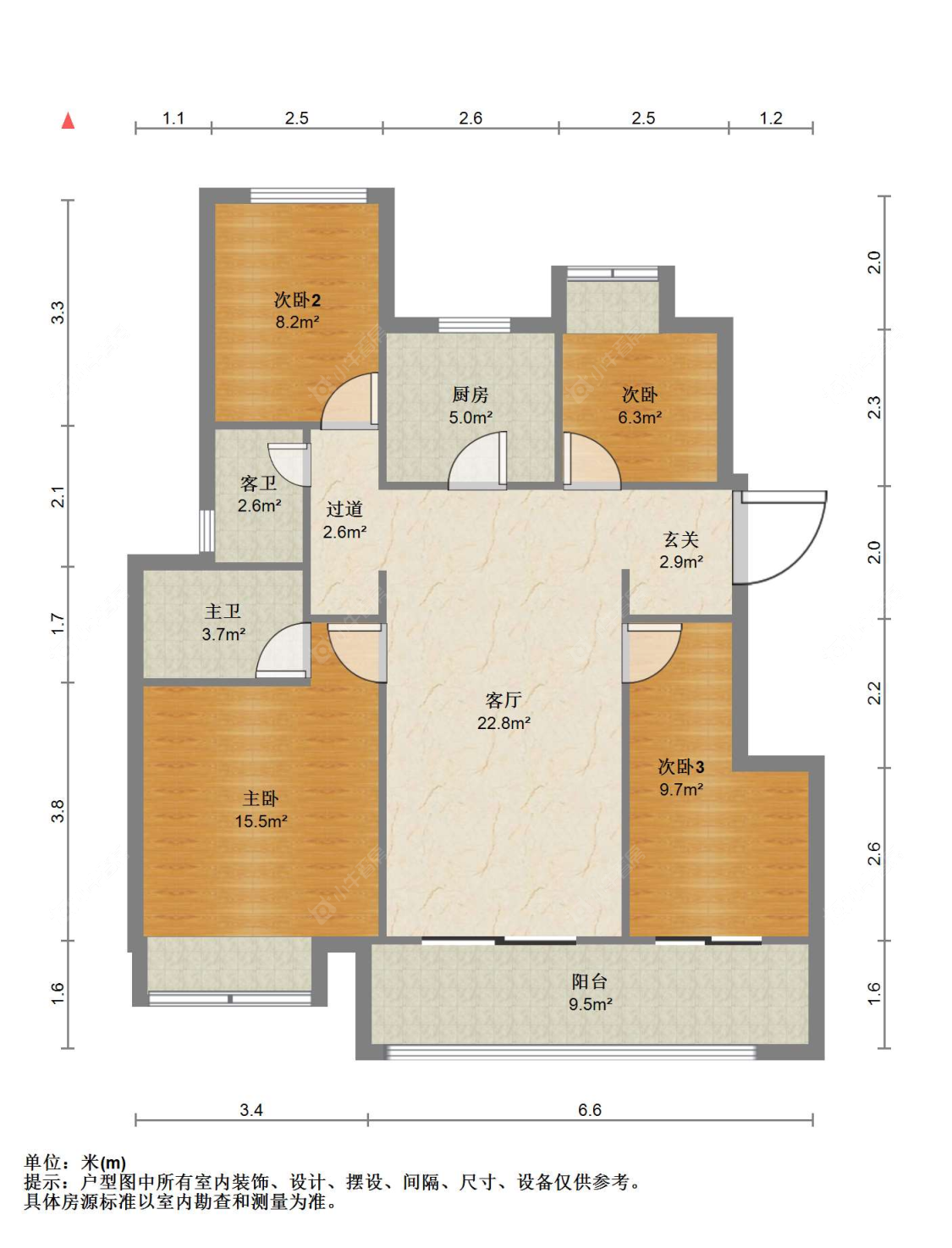 苏州棠颂云著在售二手房源户型图_小牛看房