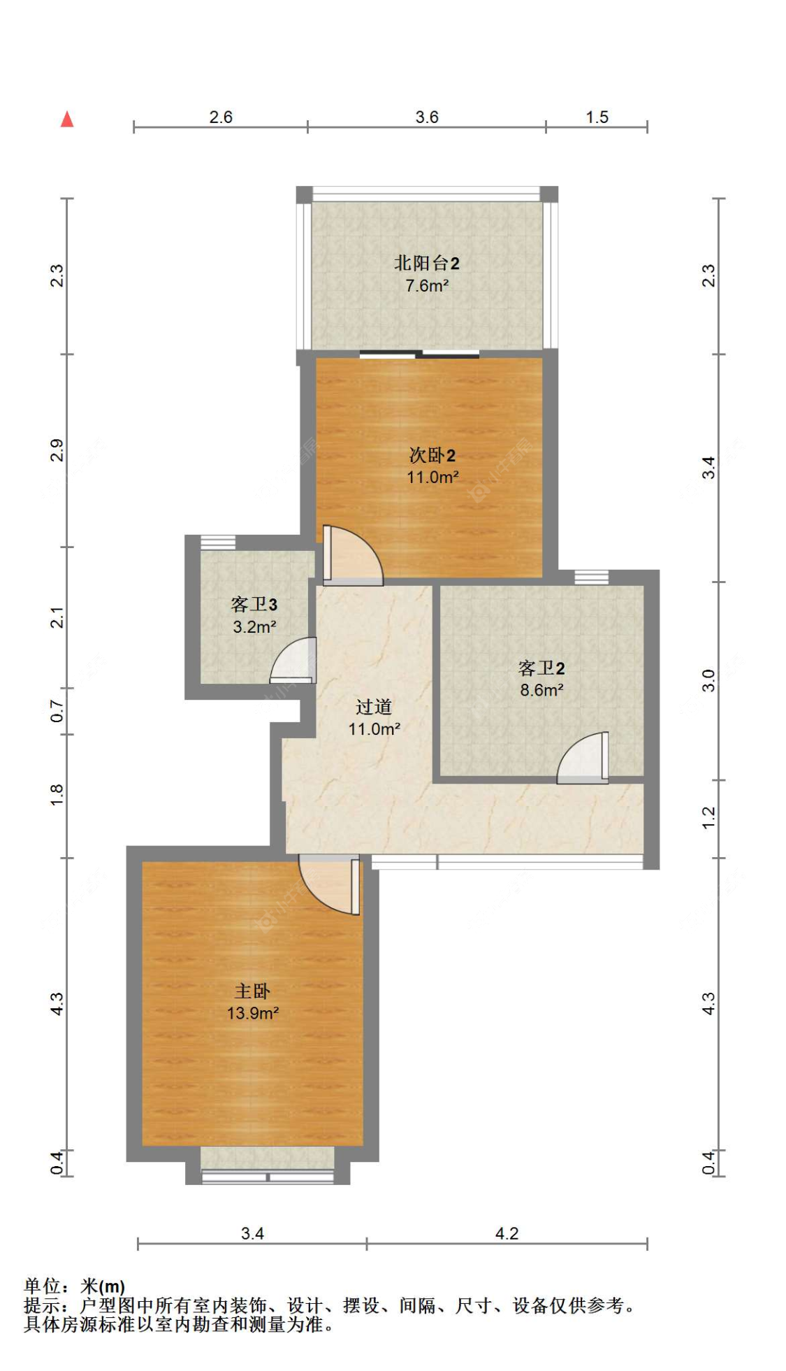 苏州金茂滨湖名邸在售二手房源户型图_小牛看房