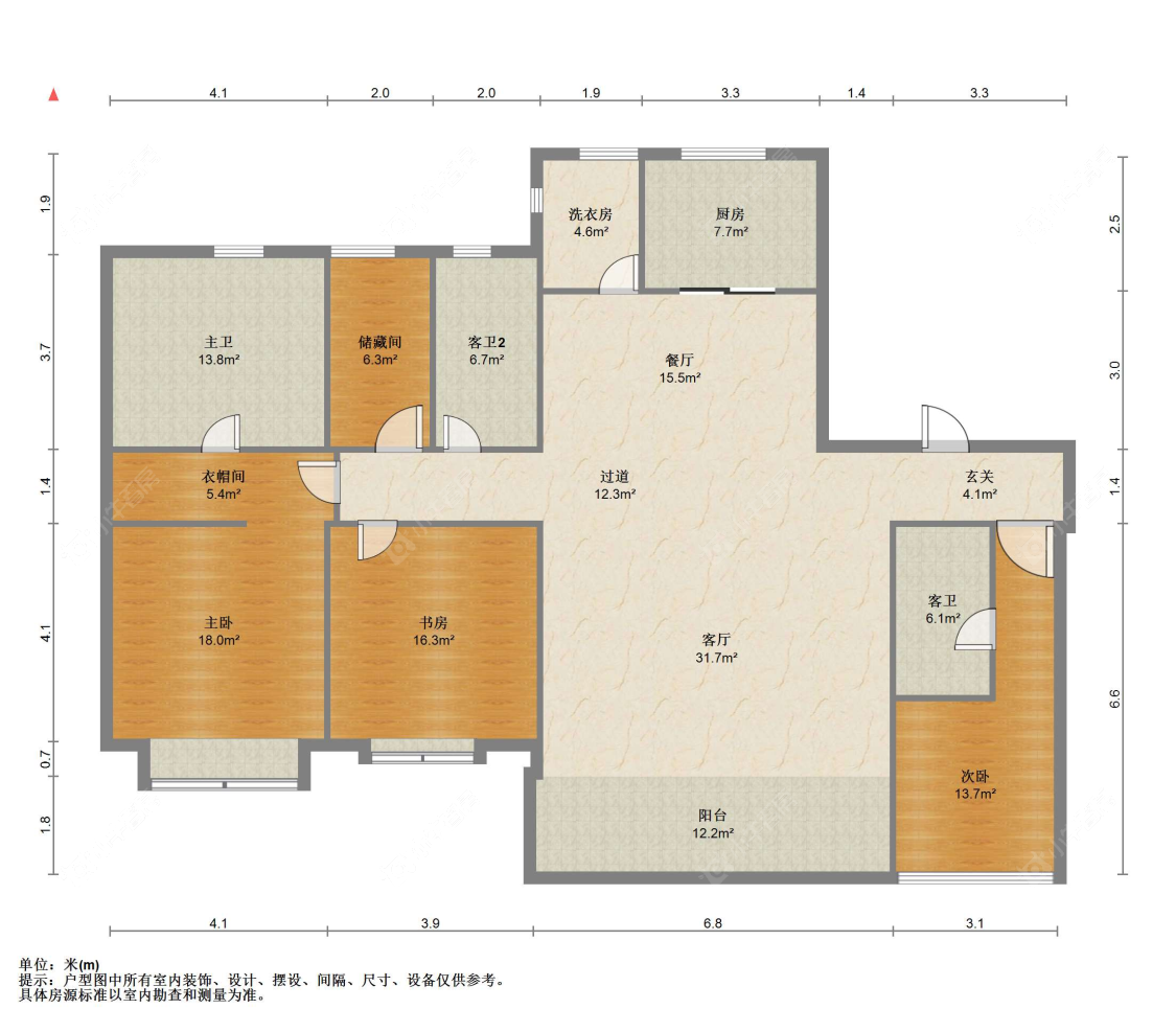 苏州金茂滨湖名邸在售二手房源户型图_小牛看房
