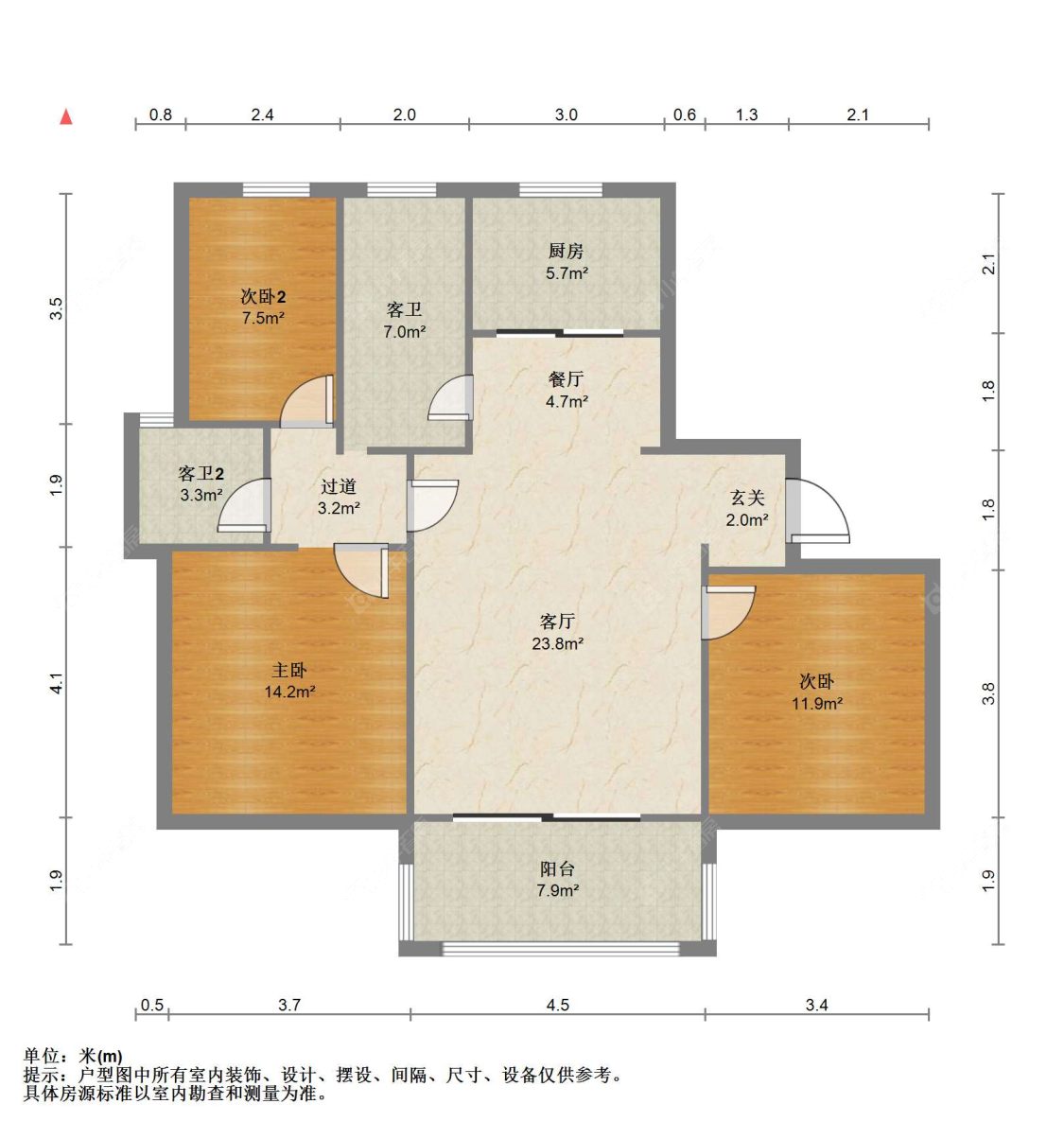 苏州范庄花苑在售二手房源户型图_小牛看房