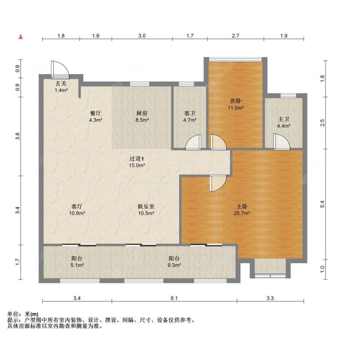苏州碧桂园翡翠湾(一二期)在售二手房源户型图_小牛看房