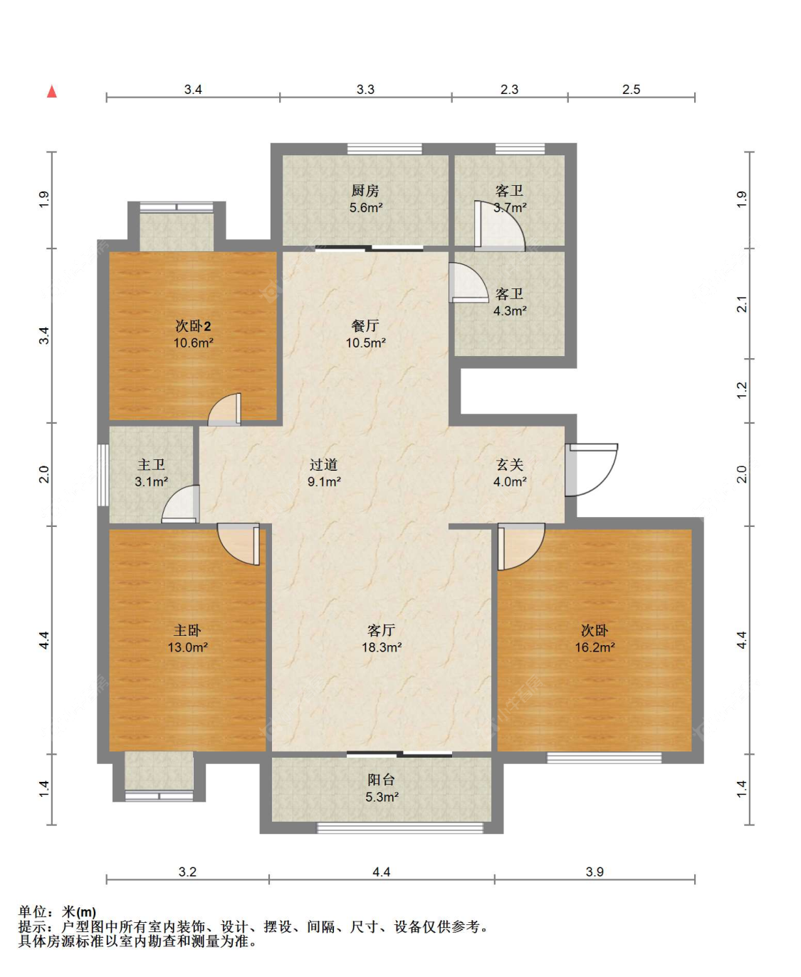 苏州百桥花园在售二手房源户型图_小牛看房