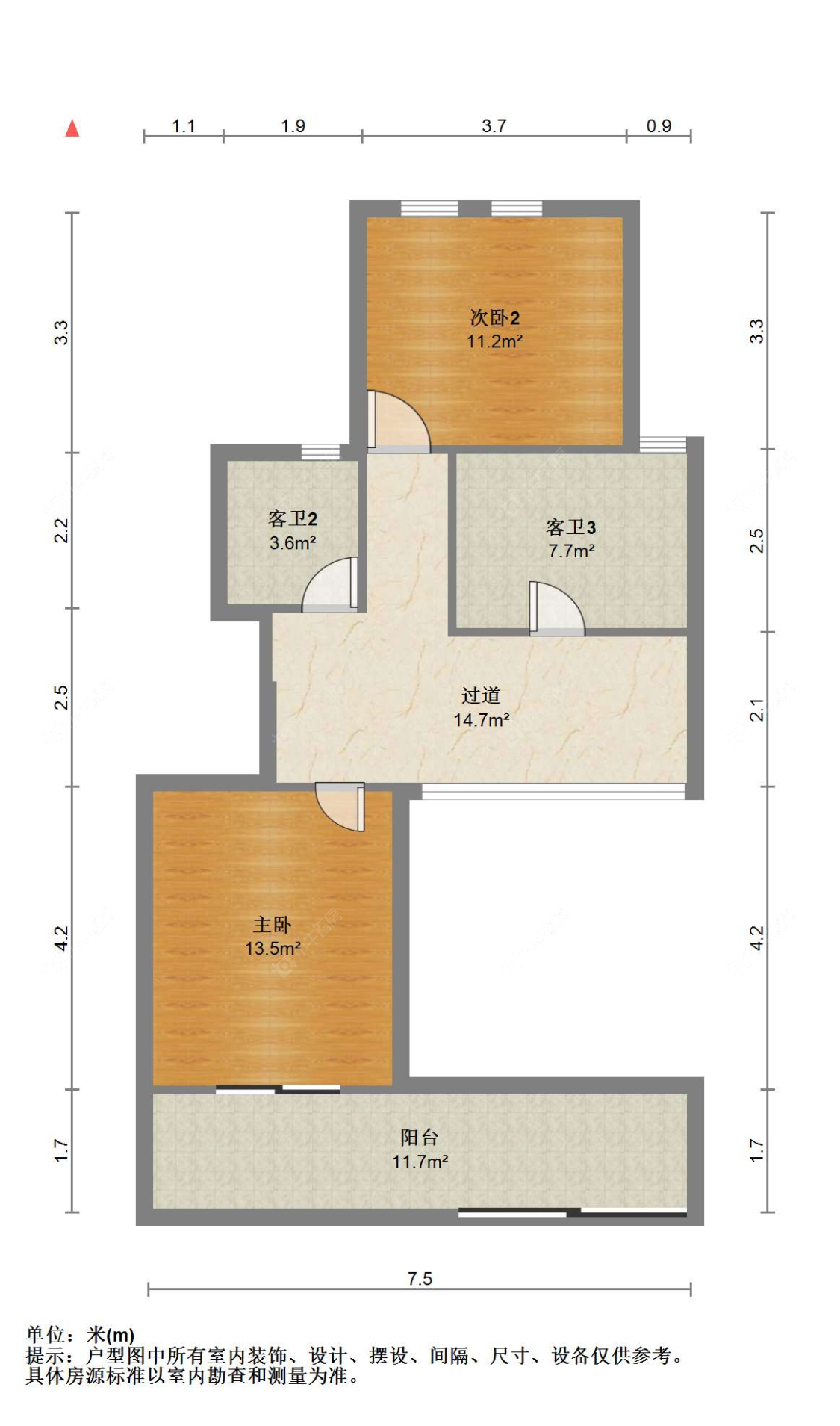 苏州湖悦天境在售二手房源户型图_小牛看房